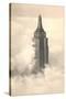 Empire State Building in the Clouds-null-Stretched Canvas