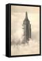 Empire State Building in the Clouds-null-Framed Stretched Canvas