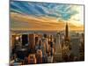 Empire State Building in the Evening, Manhattan, New York City-Sabine Jacobs-Mounted Photographic Print