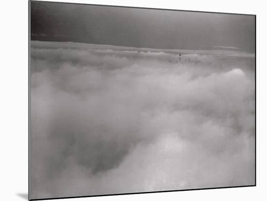 Empire State Building in the Fog-null-Mounted Photographic Print