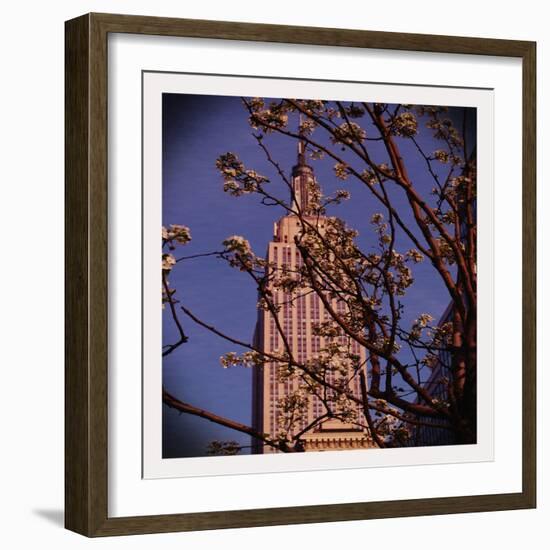 Empire State Building in the Spring, Manhattan, New York City-Sabine Jacobs-Framed Photographic Print