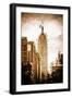 Empire State Building - In the Style of Oil Painting-Philippe Hugonnard-Framed Giclee Print
