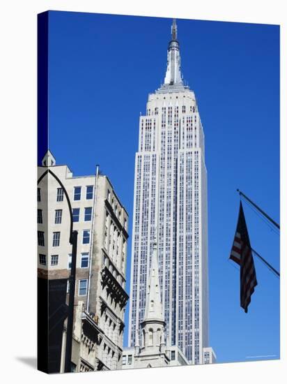 Empire State Building, Manhattan, New York City, New York, USA-Amanda Hall-Stretched Canvas