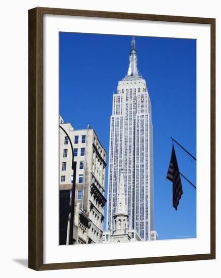 Empire State Building, Manhattan, New York City, New York, USA-Amanda Hall-Framed Photographic Print