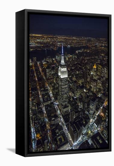 Empire State Building, Manhattan, New York City, New York, USA-Jon Arnold-Framed Stretched Canvas