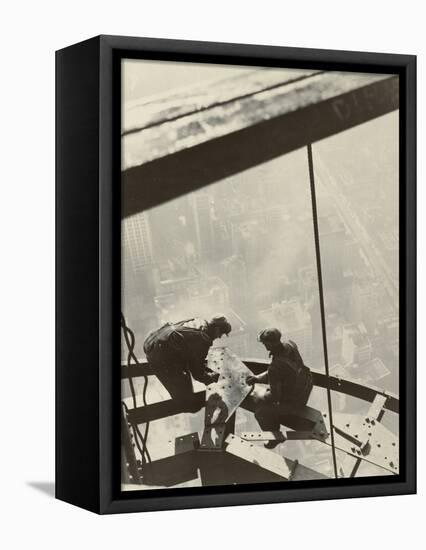 Empire State Building, New York, 1931-Lewis Wickes Hine-Framed Stretched Canvas