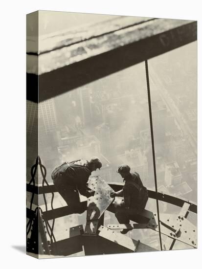 Empire State Building, New York, 1931-Lewis Wickes Hine-Stretched Canvas
