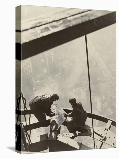 Empire State Building, New York, 1931-Lewis Wickes Hine-Stretched Canvas