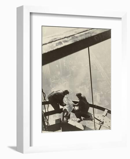 Empire State Building, New York, 1931-Lewis Wickes Hine-Framed Photographic Print