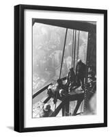Empire State Building, New York City, C.1930 (Gelatin Silver Print)-Lewis Wickes Hine-Framed Giclee Print