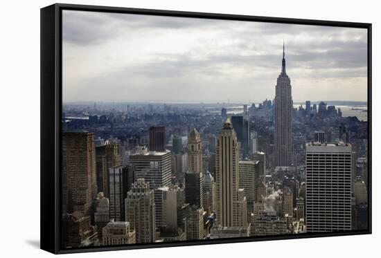 Empire State Building, New York City, New York 08-Monte Nagler-Framed Stretched Canvas