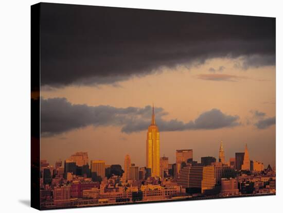 Empire State Building, New York City, Ny, USA-Walter Bibikow-Stretched Canvas