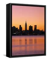 Empire State Building, New York City, USA-Walter Bibikow-Framed Stretched Canvas