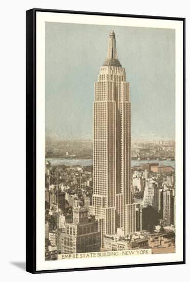 Empire State Building, New York City-null-Framed Stretched Canvas