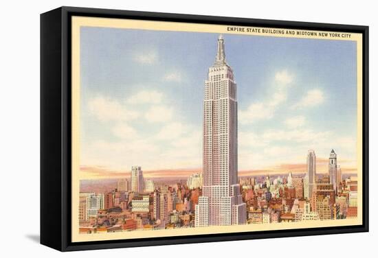 Empire State Building, New York City-null-Framed Stretched Canvas