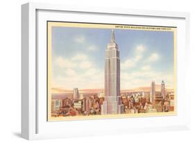 Empire State Building, New York City-null-Framed Art Print