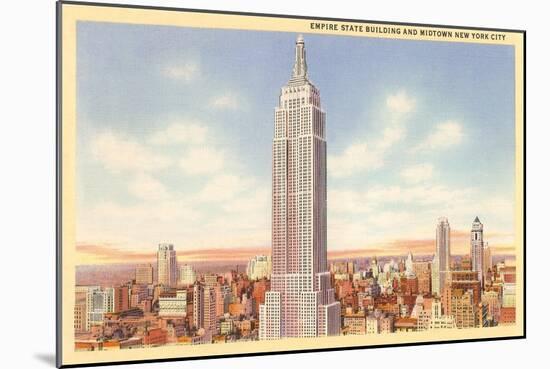 Empire State Building, New York City-null-Mounted Art Print