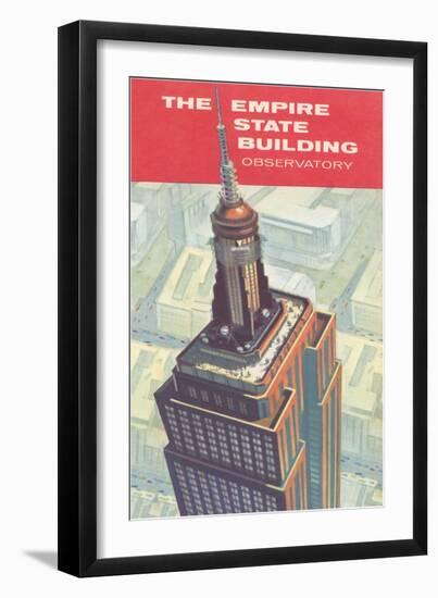Empire State Building Observatory from Above-null-Framed Art Print