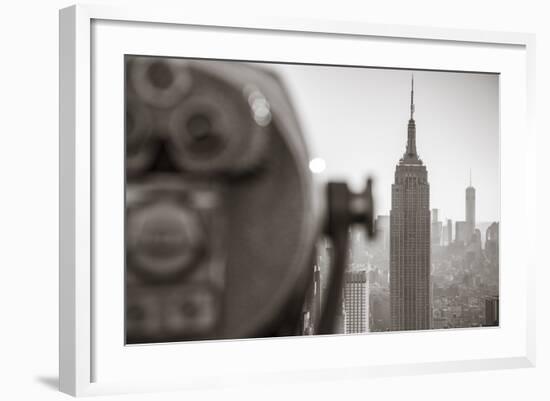 Empire State Building (One World Trade Center Behind), Manhattan, New York City, New York, USA-Jon Arnold-Framed Photographic Print