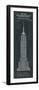 Empire State Building Plan-The Vintage Collection-Framed Giclee Print