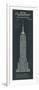 Empire State Building Plan-The Vintage Collection-Framed Giclee Print