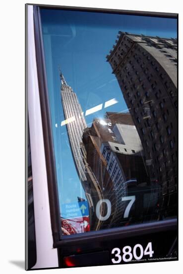 Empire State Building Reflection-null-Mounted Photo