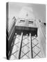 Empire State Building Seen from Below-null-Stretched Canvas