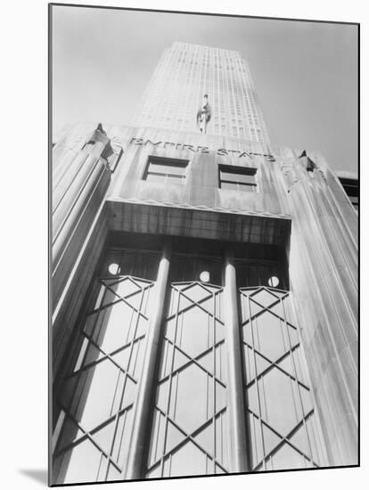 Empire State Building Seen from Below-null-Mounted Photographic Print