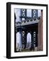 Empire State Building Seen Through the Manhattan Bridge, Brooklyn, New York, New York State, USA-Yadid Levy-Framed Photographic Print