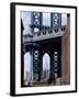 Empire State Building Seen Through the Manhattan Bridge, Brooklyn, New York, New York State, USA-Yadid Levy-Framed Photographic Print