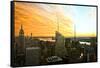 Empire State Building - Sunset - Manhattan - New York City - United States-Philippe Hugonnard-Framed Stretched Canvas