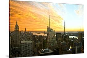 Empire State Building - Sunset - Manhattan - New York City - United States-Philippe Hugonnard-Stretched Canvas