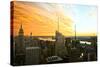 Empire State Building - Sunset - Manhattan - New York City - United States-Philippe Hugonnard-Stretched Canvas