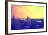 Empire State Building - Sunset - Manhattan - New York City - United States-Philippe Hugonnard-Framed Photographic Print