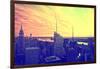 Empire State Building - Sunset - Manhattan - New York City - United States-Philippe Hugonnard-Framed Photographic Print