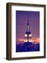 Empire State Building - Sunset - Manhattan - New York City - United States-Philippe Hugonnard-Framed Photographic Print