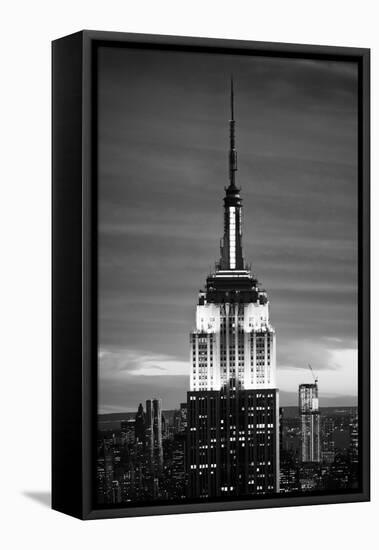 Empire State Building - Sunset - Manhattan - New York City - United States-Philippe Hugonnard-Framed Stretched Canvas