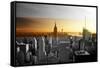 Empire State Building - Sunset - Manhattan - New York City - United States-Philippe Hugonnard-Framed Stretched Canvas