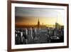 Empire State Building - Sunset - Manhattan - New York City - United States-Philippe Hugonnard-Framed Photographic Print