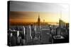 Empire State Building - Sunset - Manhattan - New York City - United States-Philippe Hugonnard-Stretched Canvas