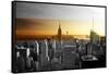 Empire State Building - Sunset - Manhattan - New York City - United States-Philippe Hugonnard-Framed Stretched Canvas