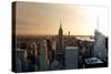 Empire State Building - Sunset - Manhattan - New York City - United States-Philippe Hugonnard-Stretched Canvas