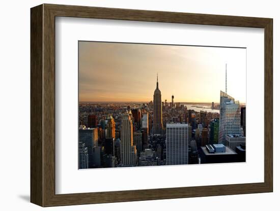 Empire State Building - Sunset - Manhattan - New York City - United States-Philippe Hugonnard-Framed Photographic Print