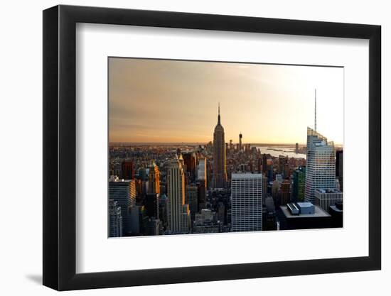 Empire State Building - Sunset - Manhattan - New York City - United States-Philippe Hugonnard-Framed Photographic Print