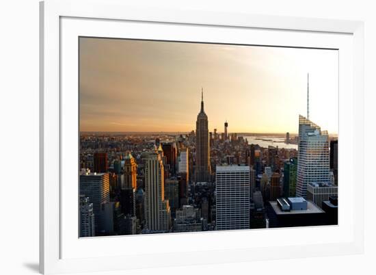 Empire State Building - Sunset - Manhattan - New York City - United States-Philippe Hugonnard-Framed Photographic Print