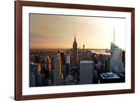 Empire State Building - Sunset - Manhattan - New York City - United States-Philippe Hugonnard-Framed Photographic Print