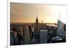 Empire State Building - Sunset - Manhattan - New York City - United States-Philippe Hugonnard-Framed Photographic Print