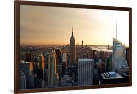 Empire State Building - Sunset - Manhattan - New York City - United States-Philippe Hugonnard-Framed Photographic Print