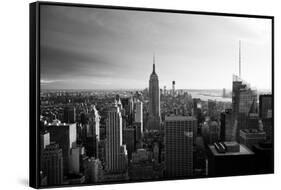 Empire State Building - Sunset - Manhattan - New York City - United States-Philippe Hugonnard-Framed Stretched Canvas