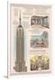 Empire State Building Technical-Lantern Press-Framed Art Print